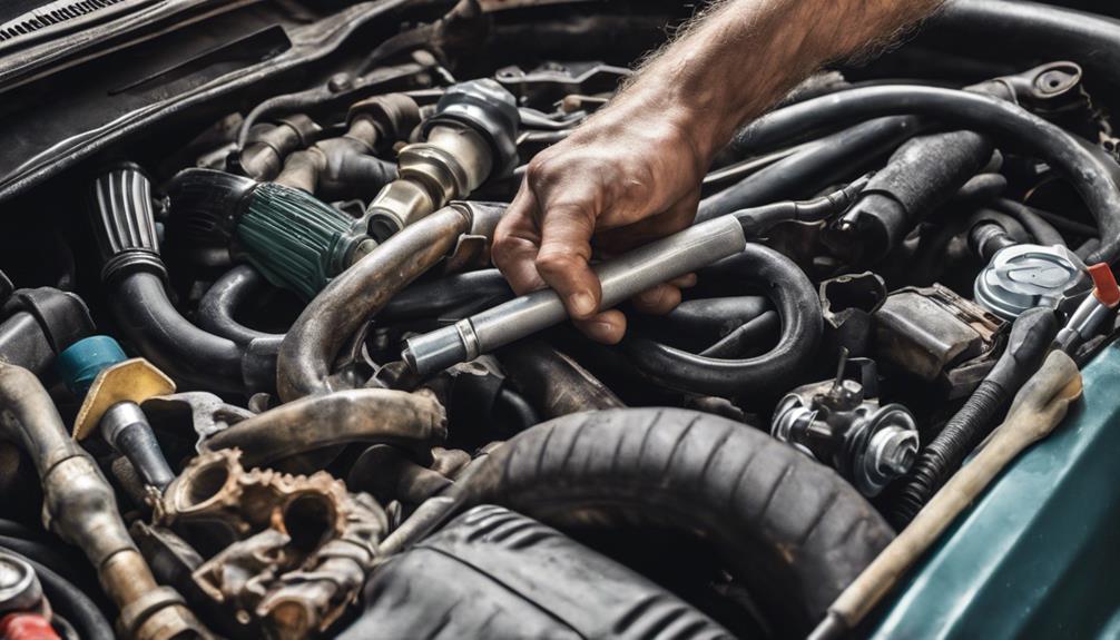 power steering hose replacement process