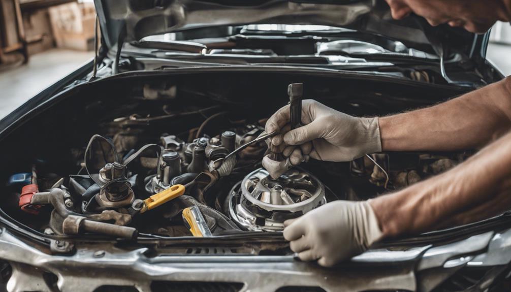 replacing car headlight bulbs